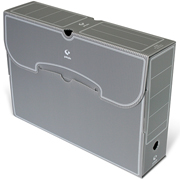 GRAFOPLAS CAJA ARCHIVO PP FOLIO GRIS 25-PACK 70907871